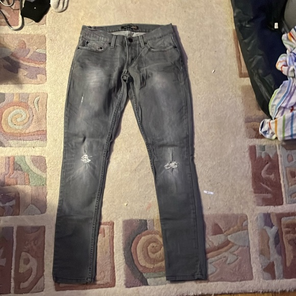 Women’s grey ripped jeans size 3/medium - Picture 1 of 2
